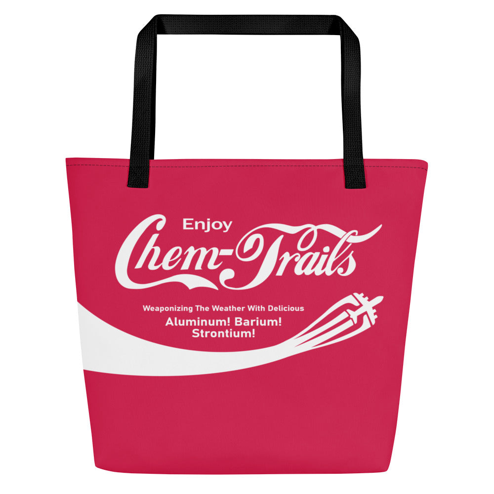 ENJOY CHEMTRAILS // Large Tote Bag