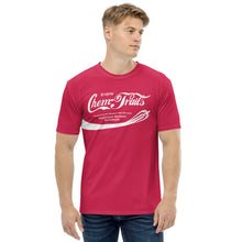 Load image into Gallery viewer, ENJOY CHEMTRAILS // Men&#39;s t-shirt // CORAL RED
