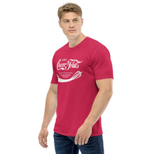 Load image into Gallery viewer, ENJOY CHEMTRAILS // Men&#39;s t-shirt // CORAL RED
