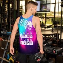 Load image into Gallery viewer, LESS 1984 MORE 1776 // GRADIENT // Unisex Tank Top
