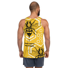 Load image into Gallery viewer, DONT WORRY BEE HAPPY // All Over Print // Unisex Tank Top
