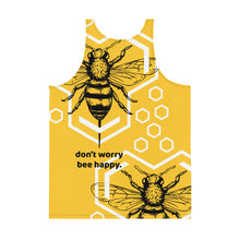 Load image into Gallery viewer, DONT WORRY BEE HAPPY // All Over Print // Unisex Tank Top
