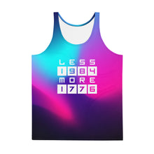 Load image into Gallery viewer, LESS 1984 MORE 1776 // GRADIENT // Unisex Tank Top
