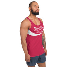 Load image into Gallery viewer, ENJOY CHEMTRAILS // Unisex Tank Top // CORAL RED
