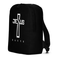 Load image into Gallery viewer, JESUS SAVES // Black Backpack
