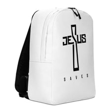 Load image into Gallery viewer, JESUS SAVES // White Backpack
