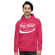 Load image into Gallery viewer, ENJOY CHEMTRAILS // Deluxe Unisex Hoodie // CORAL RED
