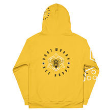 Load image into Gallery viewer, DON&#39;T WORRY BEE HAPPY // All Over Print // Unisex Hoodie
