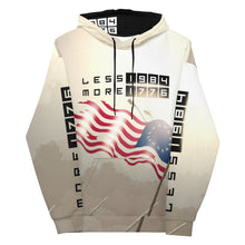 Load image into Gallery viewer, LESS 1984 MORE 1776 // All Over Print // Unisex Hoodie
