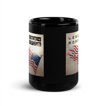 Load image into Gallery viewer, LESS 1984 MORE 1776 // Black Glossy Mug
