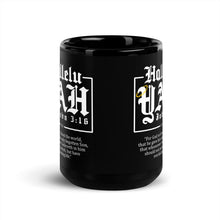 Load image into Gallery viewer, Hallelu YAH // Black Glossy Mug
