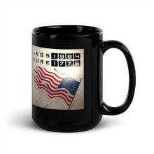 Load image into Gallery viewer, LESS 1984 MORE 1776 // Black Glossy Mug
