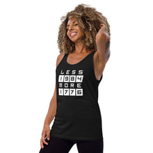 Load image into Gallery viewer, LESS 1984 MORE 1776 // Non Gradient // Unisex Tank Top
