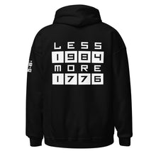 Load image into Gallery viewer, LESS 1984 MORE 1776 // Non GRADIENT// Unisex Hoodie
