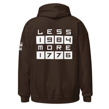 Load image into Gallery viewer, LESS 1984 MORE 1776 // Non GRADIENT// Unisex Hoodie
