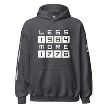 Load image into Gallery viewer, LESS 1984 MORE 1776 // Non GRADIENT// Unisex Hoodie
