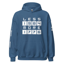 Load image into Gallery viewer, LESS 1984 MORE 1776 // Non GRADIENT// Unisex Hoodie
