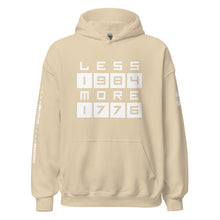 Load image into Gallery viewer, LESS 1984 MORE 1776 // Non GRADIENT// Unisex Hoodie
