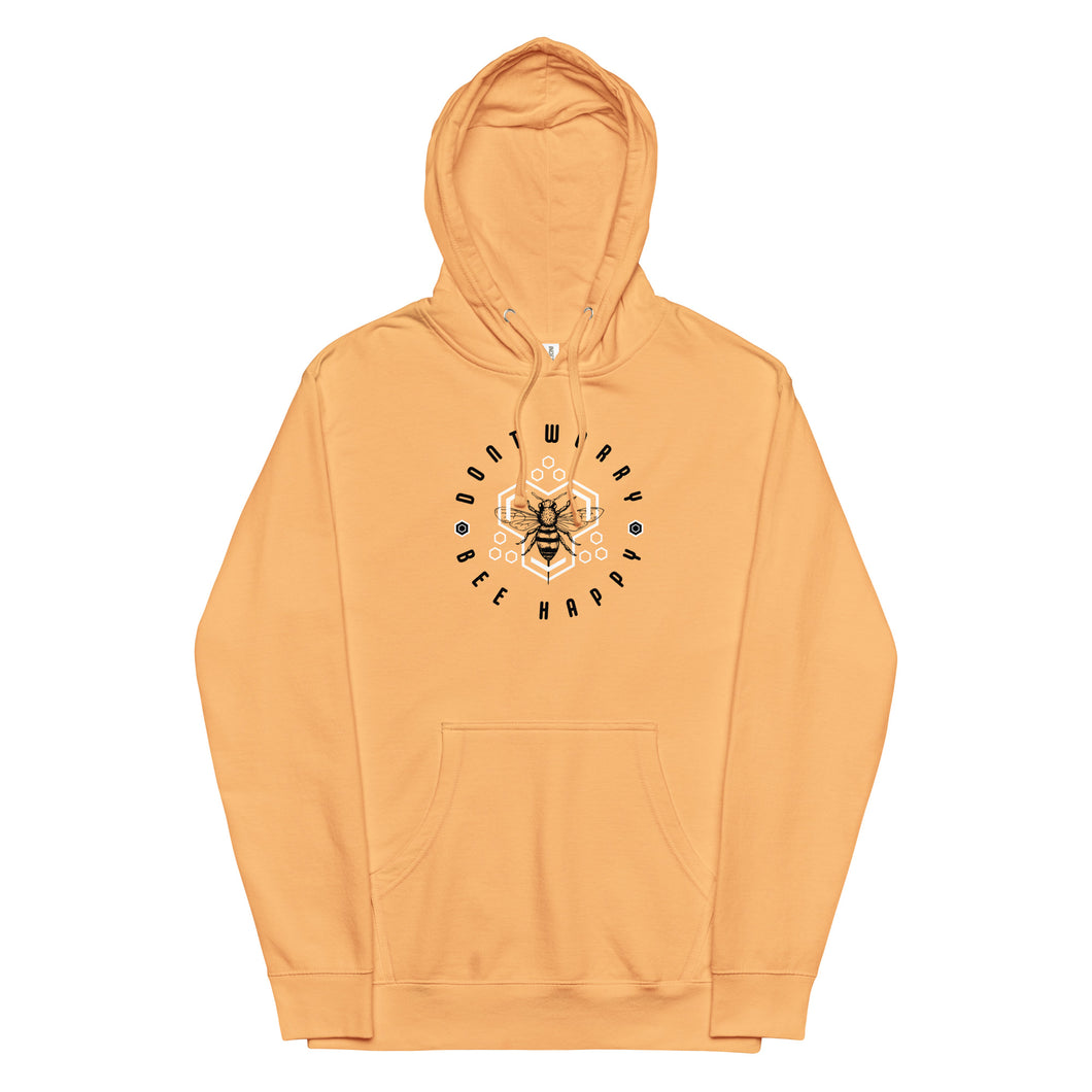 DON'T WORRY BEE HAPPY // Unisex midweight hoodie