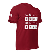 Load image into Gallery viewer, LESS 1984 MORE 1776 // Non Gradient // Unisex t-shirt
