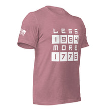 Load image into Gallery viewer, LESS 1984 MORE 1776 // Non Gradient // Unisex t-shirt
