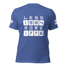 Load image into Gallery viewer, LESS 1984 MORE 1776 // Non Gradient // Unisex t-shirt
