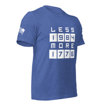 Load image into Gallery viewer, LESS 1984 MORE 1776 // Non Gradient // Unisex t-shirt
