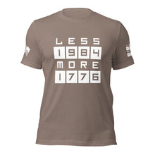 Load image into Gallery viewer, LESS 1984 MORE 1776 // Non Gradient // Unisex t-shirt
