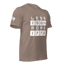 Load image into Gallery viewer, LESS 1984 MORE 1776 // Non Gradient // Unisex t-shirt
