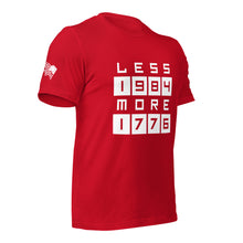 Load image into Gallery viewer, LESS 1984 MORE 1776 // Non Gradient // Unisex t-shirt
