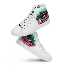 Load image into Gallery viewer, REAL EYES REALIZE REAL LIES // Women’s high top canvas shoes
