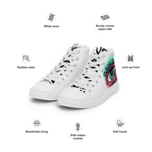 Load image into Gallery viewer, REAL EYES REALIZE REAL LIES // Women’s high top canvas shoes
