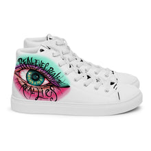 Load image into Gallery viewer, REAL EYES REALIZE REAL LIES // Women’s high top canvas shoes
