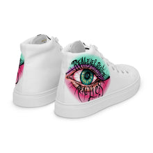 Load image into Gallery viewer, REAL EYES REALIZE REAL LIES // Women’s high top canvas shoes
