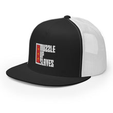 Load image into Gallery viewer, MUZZLE UP SLAVES // Trucker hat // On dark + color
