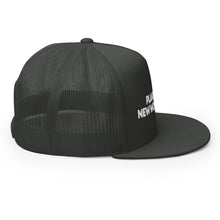 Load image into Gallery viewer, PLANDEMIC = NEW WORLD ORDER // Trucker Hat // on dark
