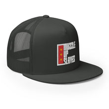 Load image into Gallery viewer, MUZZLE UP SLAVES // Trucker hat // On dark + color
