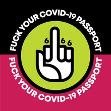 Load image into Gallery viewer, FUCK THE COVID-19 PASSPORT - MUG
