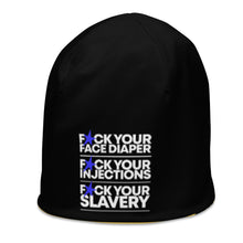 Load image into Gallery viewer, FUCK YOUR SLAVERY // FYS // BEANIE All-Over Print
