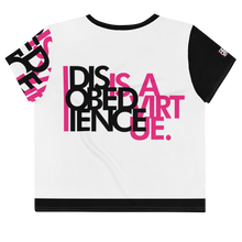 Load image into Gallery viewer, DISOBEDIENCE IS A VIRTUE - Crop Tee
