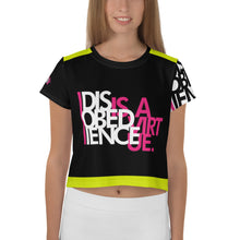 Load image into Gallery viewer, DISOBEDIENCE IS A VIRTUE - Crop Tee
