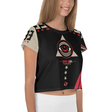 Load image into Gallery viewer, ALL SEEING EYE - All-Over Print Crop Tee - CV1984 SERIES
