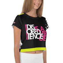 Load image into Gallery viewer, DISOBEDIENCE IS A VIRTUE - Crop Tee
