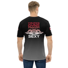 Load image into Gallery viewer, TRUCKS GUNS &amp; FREEDOM -- DELUXE Men&#39;s T-shirt
