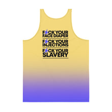 Load image into Gallery viewer, FUCK YOUR SLAVERY // FYS // Unisex Tank Top // All-over-print
