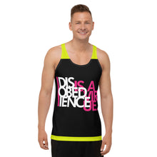 Load image into Gallery viewer, DISOBEDIENCE IS A VIRTUE - Unisex Tank Top
