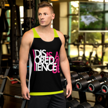 Load image into Gallery viewer, DISOBEDIENCE IS A VIRTUE - Unisex Tank Top
