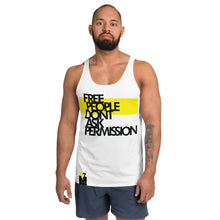 Load image into Gallery viewer, FREE PEOPLE DON&#39;T ASK FOR PERMISSION - Deluxe Unisex Tank Top
