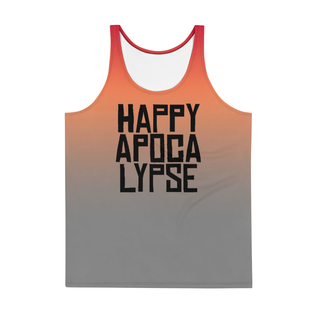 HAPPY APOCALYPSE // DELUXE Unisex Tank Top // All-over-print