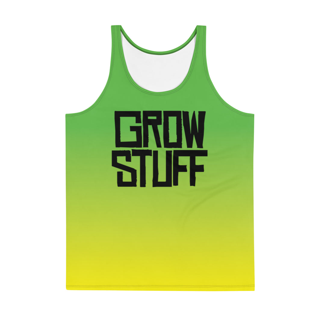 GROW STUFF // DELUXE Unisex Tank Top // All-over-print